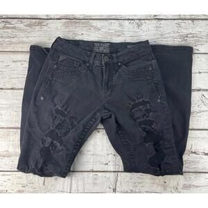 Salvage Buckle Mayhem Mens Jeans 30R Denim Grunge 30x31